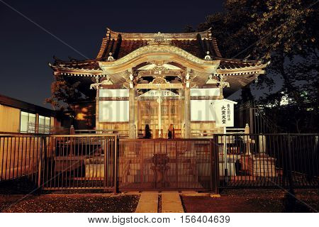 TOKYO, JAPAN - MAY 15: Historical architecture in temple on May 15, 2013 in Tokyo. Sensoji Temple, founded in 645 CE, making it the oldest temple in Tokyo.
