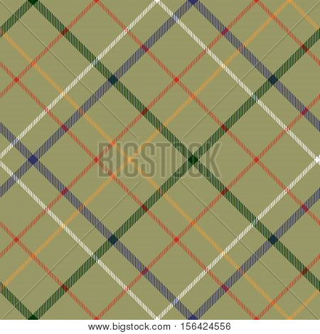 Сheckered diagonal plaid seamless pattern. Vector illustration. Flat design. No gradient. No transparent. EPS 10.