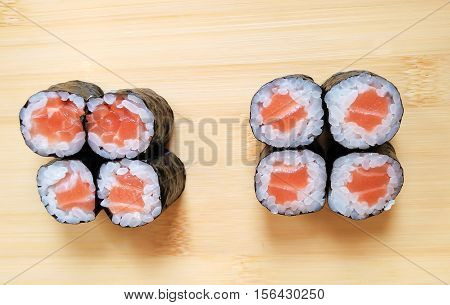 Photo of Sushi roll on the table