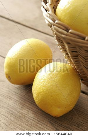 Lemon and basket