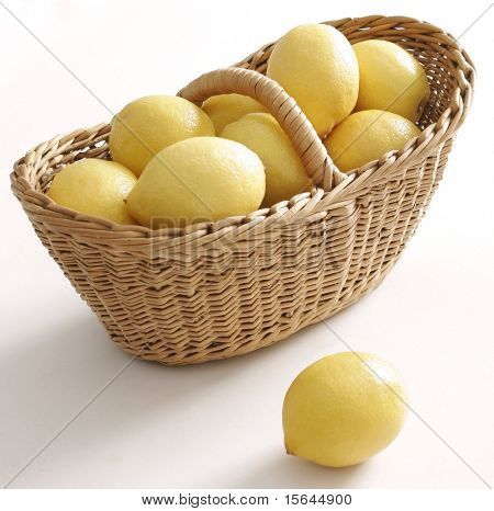 Lemon and basket