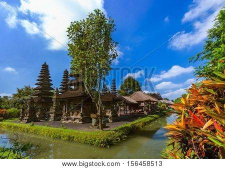 Taman Ayun Temple in Bali Indonesia - travel and architecture background