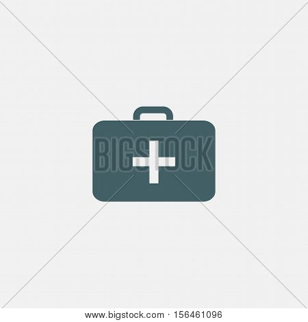 medkit icon vector isolated on white background