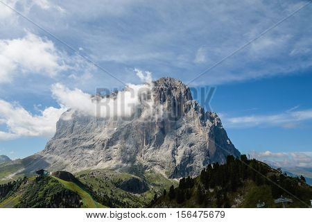 beautiful val gardena and dolomity in italy