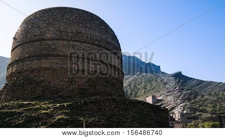 Shingardara Buddhist stupa in Swat valley Pakistan