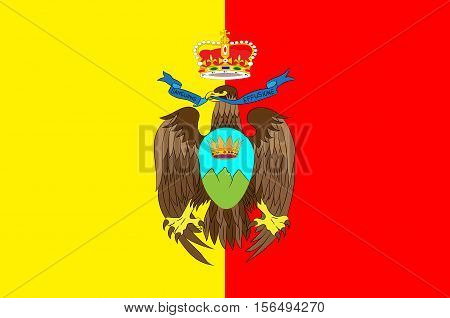 Flag of Catanzaro also known as the city of the two seas in Italia