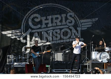 LAKE WALES, FL-NOV 4: Chris Janson performs at the CountryFlo Music and Camping Festival on November 4, 2016 in Lake Wales, Florida.