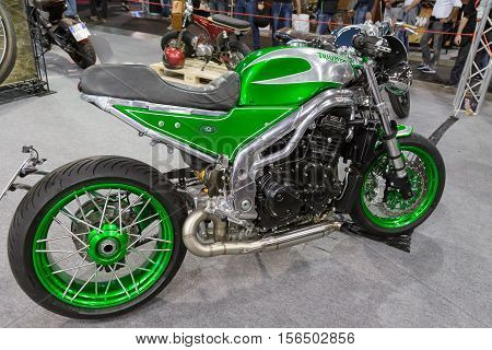 Triumph Motorbike On Display At Eicma 2016