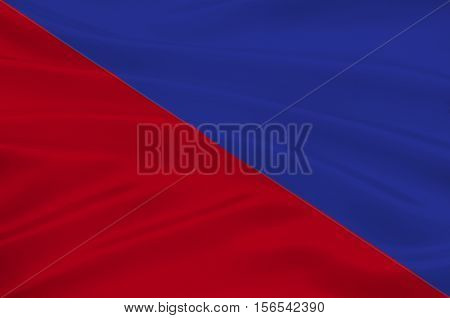 Flag of Campobasso is a city and comune in central-southern Italy. 3d illustration