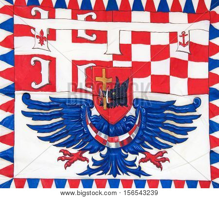 Flag In Belgrade, Serbia