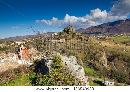 Pennabilli, Montefeltro (Urbino, Marches, Italy), view of the old town