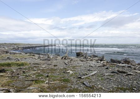 Seno Otway is a large inland sound lying between Brunswick Peninsula and Riesco Island in southern Chile.