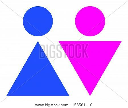 Simply Printable / Cuttable Male Female Restroom Signs