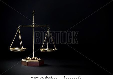 Law Scale Business Card Copy Space Project.