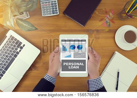 Personal Loan Money With Bank Employees Approve Contract