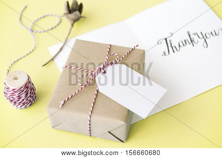 Thank You Thanks Gratitude Gift Appreciate Concept