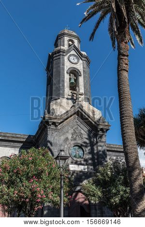 Chruch Nuestra Senora de la Pena de Francia in Puerto de la Cruz (Tenerife, Spain)