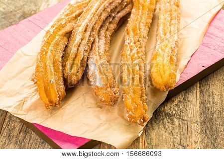 Churros With Granulated Sugar