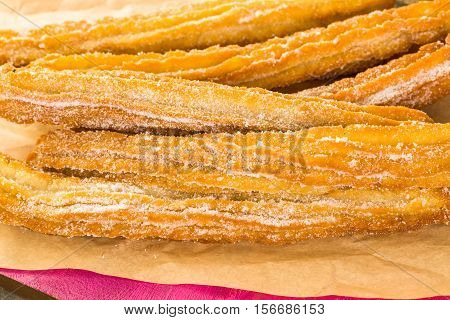 Churros With Granulated Sugar