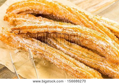 Churros With Granulated Sugar
