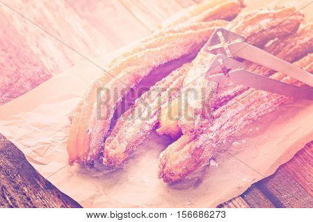 Churros With Granulated Sugar