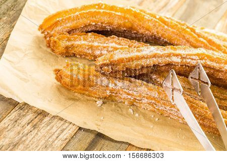 Churros With Granulated Sugar