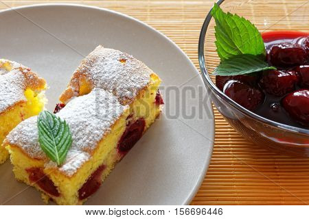 Souffle With Cherries
