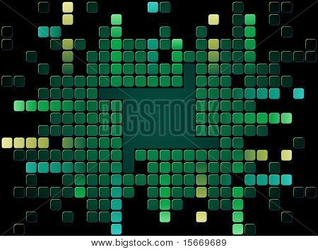Green mosaic vector