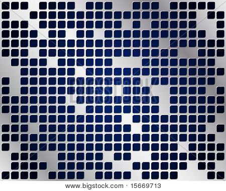 Metal grid vector