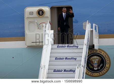 President Barack Obama Arrives At The Athens