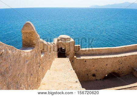 Monemvasia the medieval town in Peloponnese, Greece