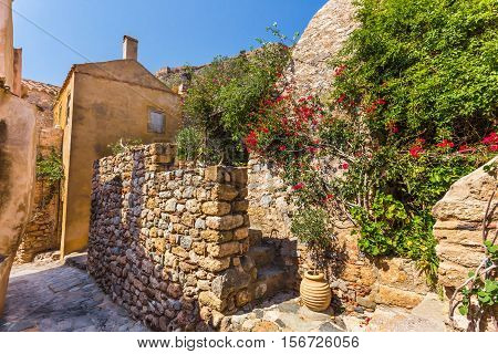 Monemvasia the medieval town in Peloponnese, Greece