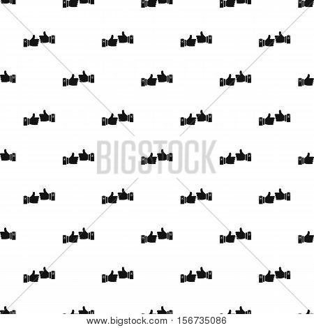 Hands showing Ok sign pattern. Simple illustration of hands showing Ok sign vector pattern for web