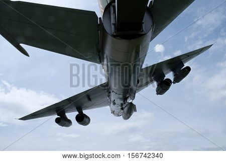 TURANJ, CROATIA - JUNE 11: Museum of the Croatian War of Independence, 1991 - 1995, (Homeland War, Domovinski Rat), fighter Combat aircraft MIG 21, Turanj, Croatia on June 11, 2016