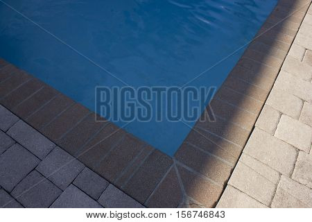 Background water stone. abstraction. Part of the pool