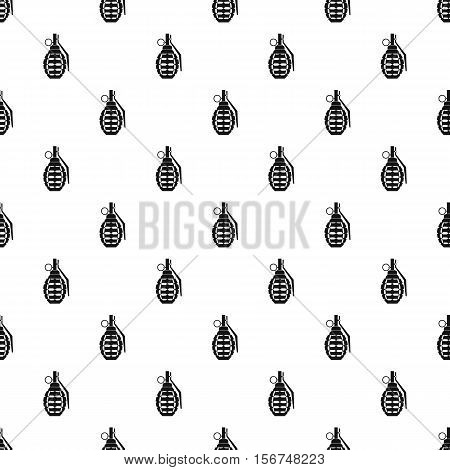 Hand grenade pattern. Simple illustration of hand grenade vector pattern for web