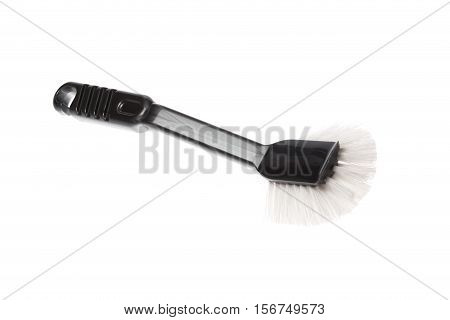 Gray dish brushi isolated on white background.