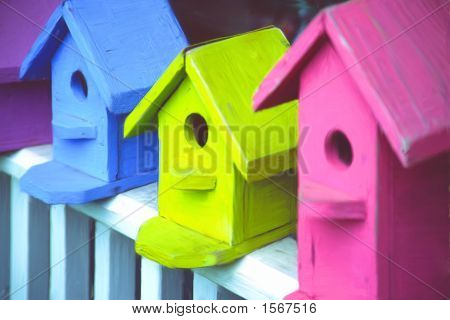 Ptačí budky na plot