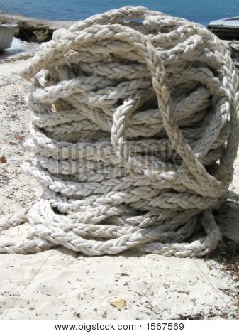 Bobina grande de la cuerda del ancla resistente