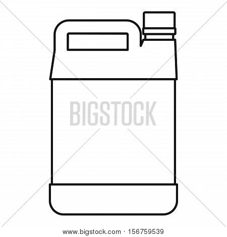 Jerrycan icon. Outline illustration of jerrycan vector icon for web
