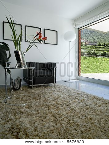 モダンなれんが造りの家