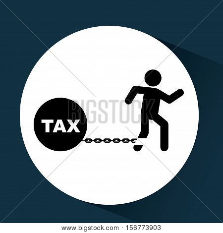 business financial burden taxes icon vector illustration eps 10