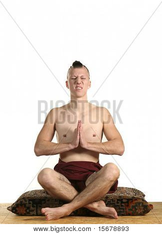 eine junge ManÃ ¢?s meditatio