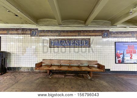 Seventh Avenue Subway Station - Brooklyn, New York