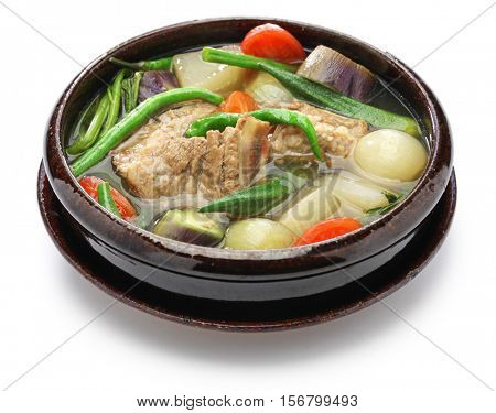 sinigang na baboy ( pork sinigang ), filipino cuisine