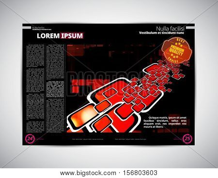 Design newspaper template