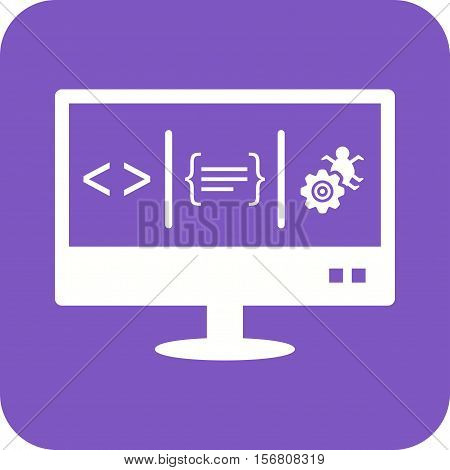Dashboard, mainpage, desktop icon vector image. Can also be used for software development. Suitable for mobile apps, web apps and print media.