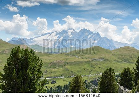 beautiful val gardena and dolomity in italy