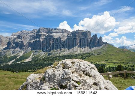 beautiful val gardena and dolomity in italy