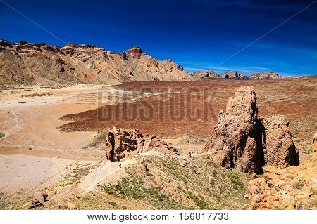 Liano De Ucanca Mountains In Teide National Park